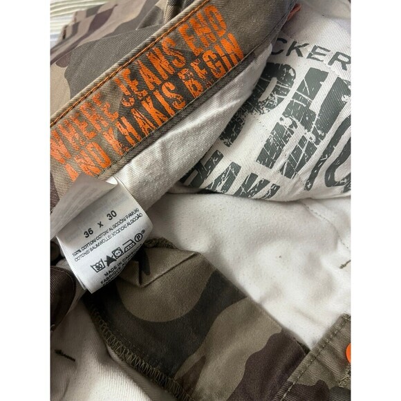 Dockers Alpha Slim Khaki Camo Men Shorts 36 - Picture 5 of 5